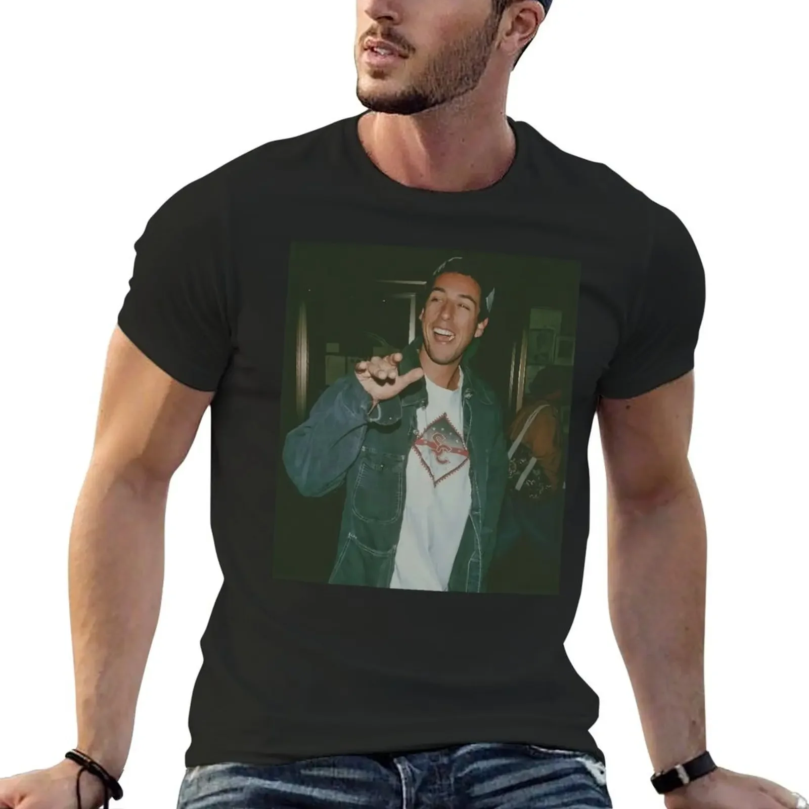 Vintage Adam Sandler T-Shirt oversized graphic tee anime figures tops plain black t shirts men