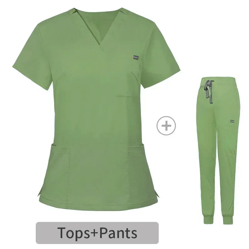 Uniforme médico para sala de operaciones, suministros médicos, traje de cirugía Dental para enfermera, ropa de trabajo, conjunto de bata de trabajo para Hospital, venta al por mayor