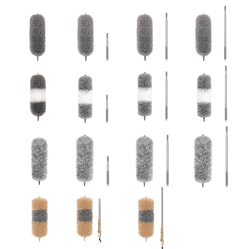 Scalable Duster Brush Cleaning Spider Web Dusting Ceiling Stair Dust Corner Remover Household Cleaning Home Telescopic Tool - view 5