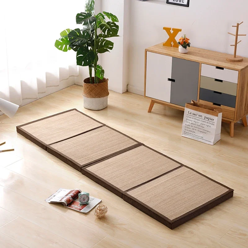 

Japanese Foldable Tatami Mat Comfortable Breathable Floor Mat 5cm Thick Study Tea Room Mattress Moisture-proof Bedroom Furniture