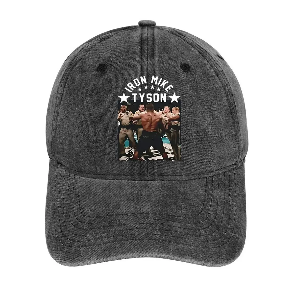 

Iron Mike Tyson - related fight image in a sports - and - themed design Washed Baseball Cap