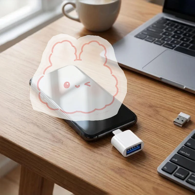 1Pcs USB To Type-C Adapter USB Female To Type-C Male Fast Charging Adapter