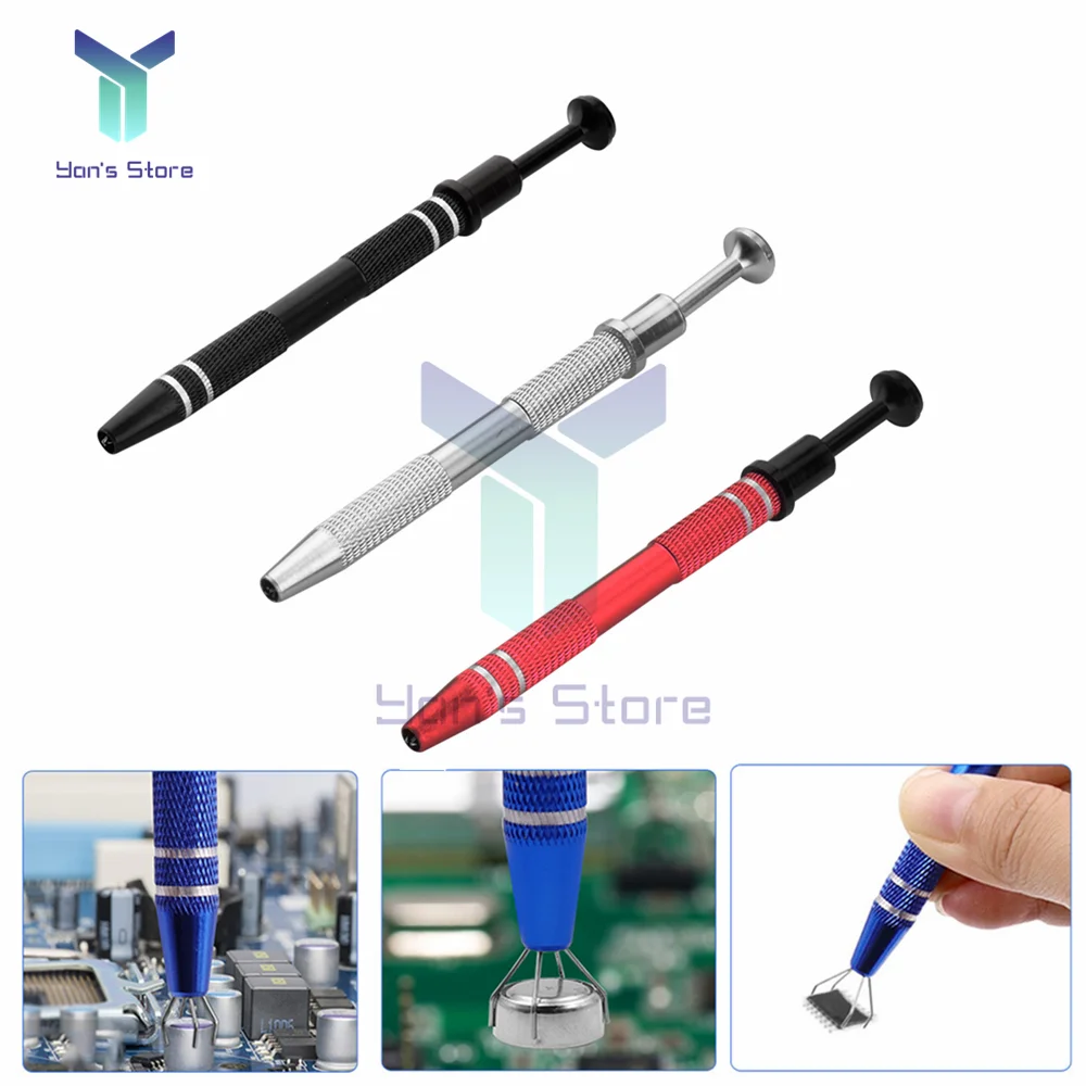 IC Extractor Pickup BGA Chip Picker Patch IC Suck Pen Electronic Component Grabber Metal Four Claw Electrician Hand Tools