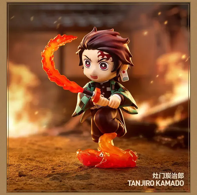 

POPMART 2026 Demon Slayer:kimetsu No Yaiba Battle Series Blind Box Adorable Classic Character Figurine Collection Gift in Stock