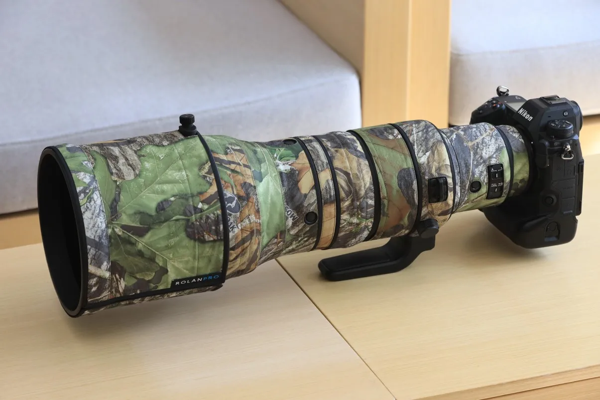 ROLANPRO Camera Lens Camouflage Coat For Nikon Z 400mm F2.8 TC VR S Waterproof Protective Case Z400 2.8 Guns Sleeve Rain Cover