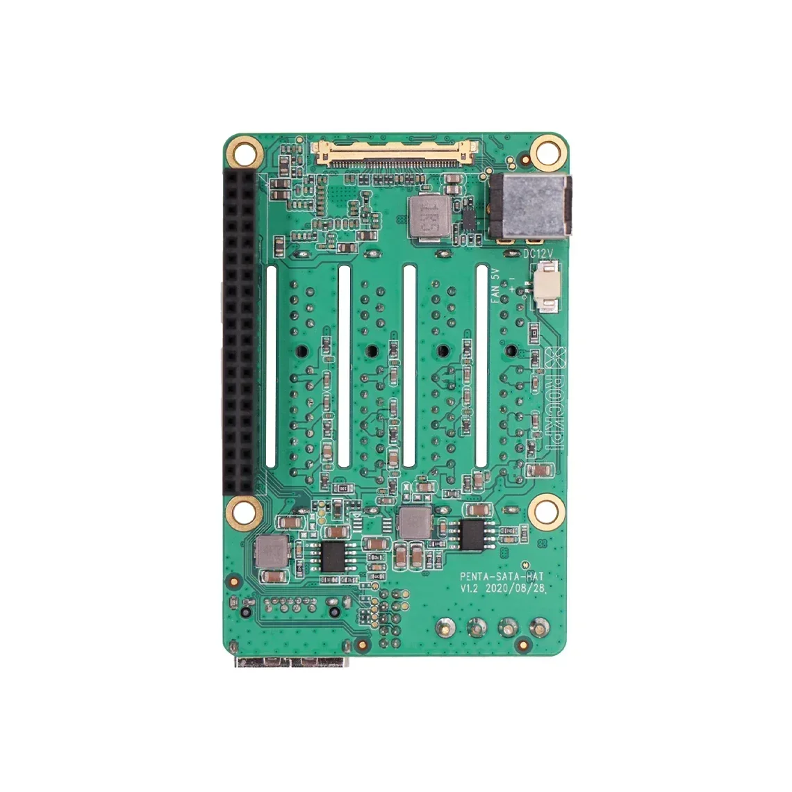 Raspberry Pi Penta SATA HAT Up to 5x SATA disks HAT For RPi 5 Radxa Rock Series