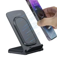 Desktop Phone Wireless Charger Holder Stand For iPhone 17 16 15 14 13 12 Pro Max Samsung S25 S24 Xiaomi Fast Charging Station