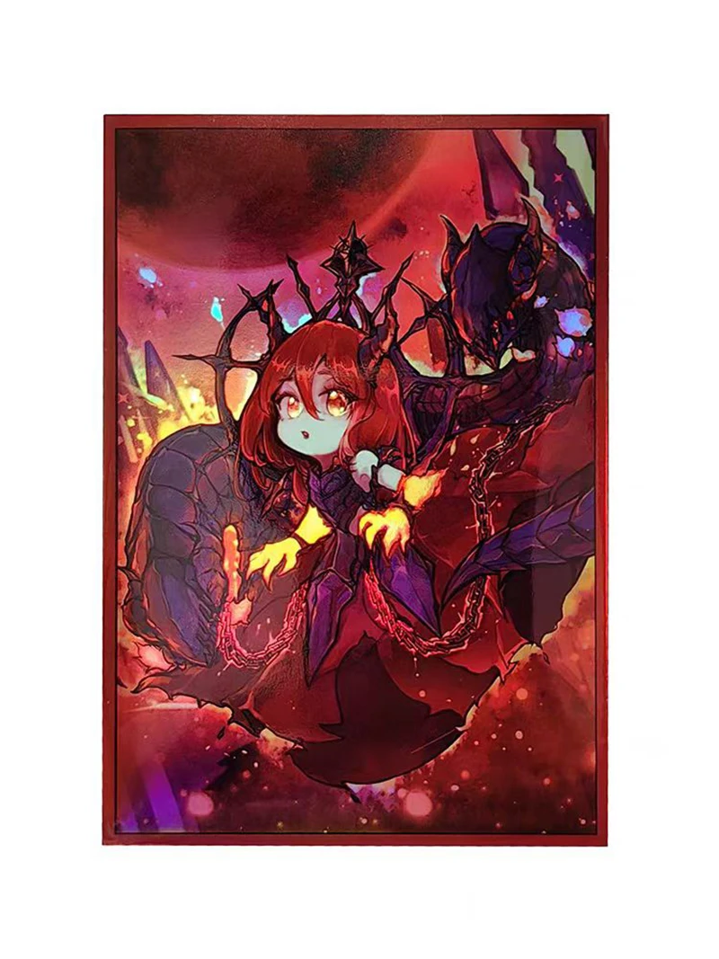 50ct Holographic Flashing Sleeves (Arianna The Labrynth Servant) Top Loading Trading Card Sleeves 63X90MM Deck Protector for YGO