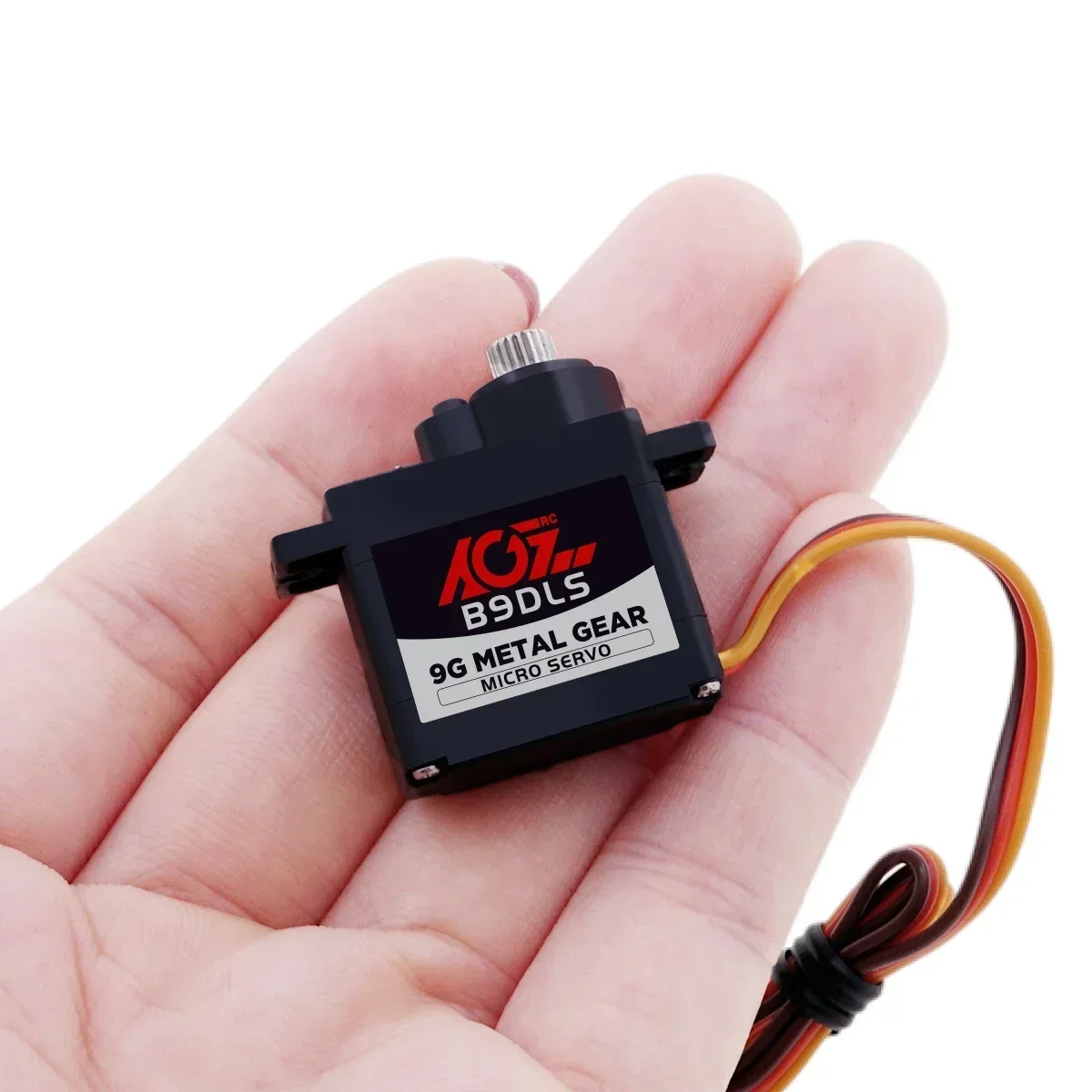 AGFRC B9DLS 180 Degree Metal Gears 9g 2KG High Torque Digital Micro Servo for Small Size Airplane Helicopter Fixed Wing Aircraft