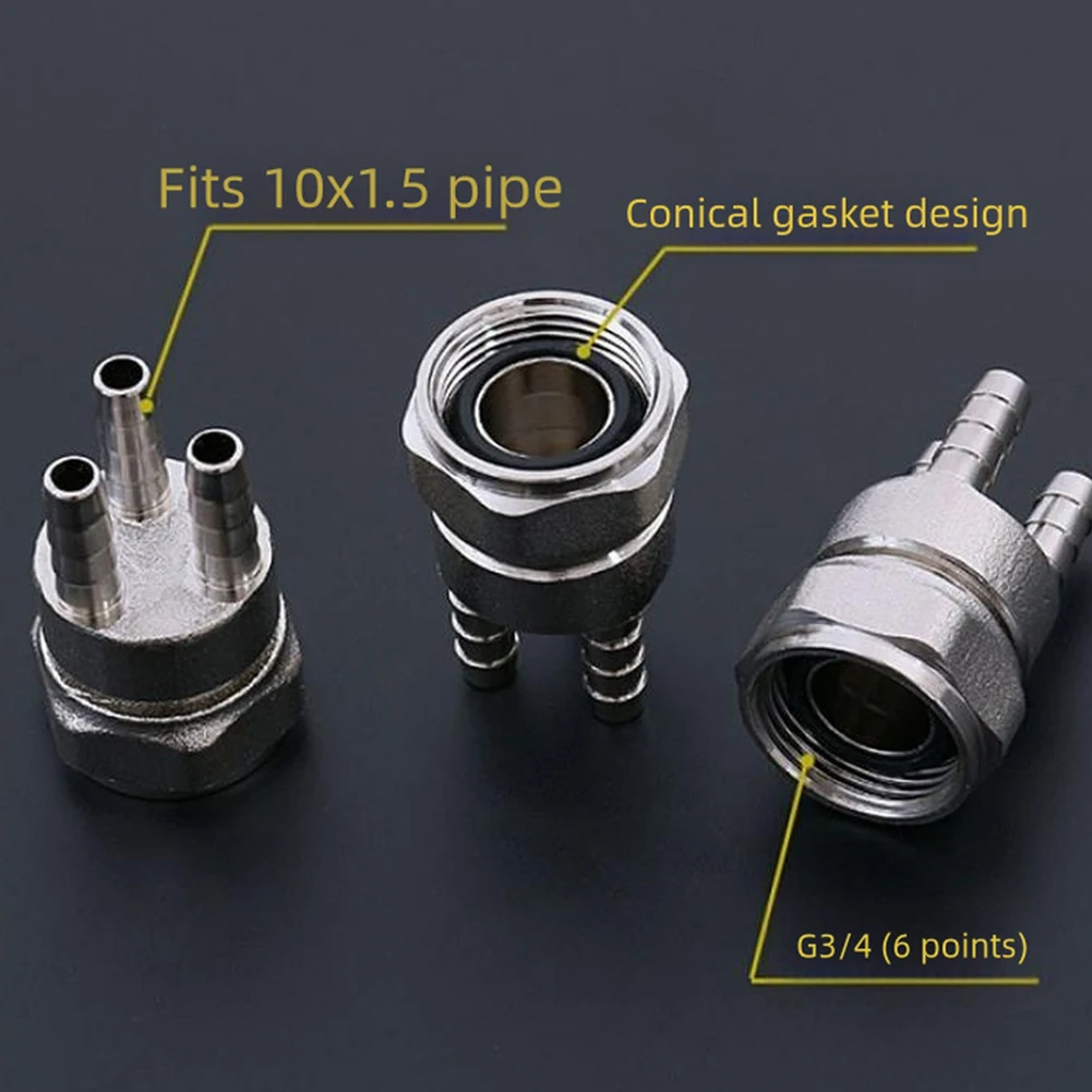 Underfloor Heating Brass Pipe Joints Capillary Connection G3/4 Thread for Secure 10 1 5mm Pipe System Installations