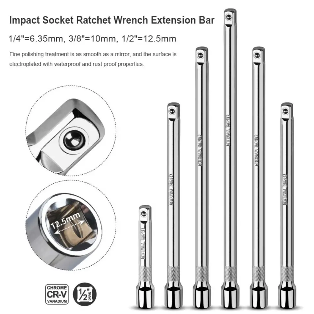 Chromium Vanadium Steel Impact Ratchet Wrench 1/4