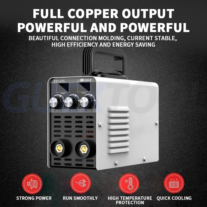 Small Portable Butt Welding Machine High Power Handheld All Copper Automatic Welding Machine 220V/380V Household Welding Machine