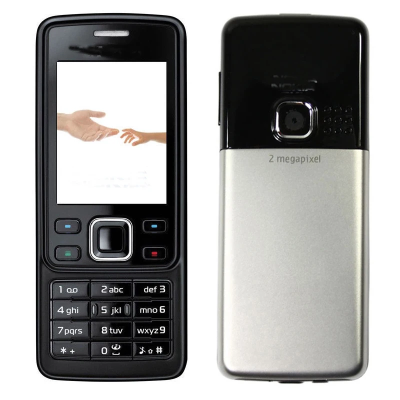 Original 6300 Mobile Phone cellphone & Russian Arabic Hebrew English Keyboard Original Unlocked  GSM Tri-Band MP3 2MP Camera