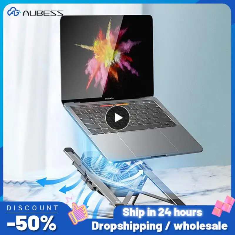 Universal Laptop Stand for Desk Aluminum Notebook Support Riser Portable Bracket Foldable MacBookPro Holder Lap Top Base for Pc