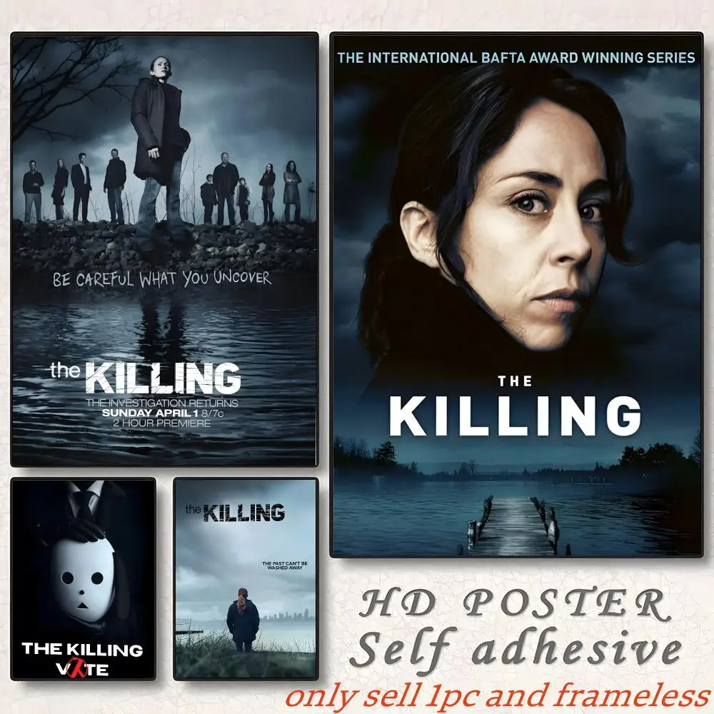 Crime drama TV series T-The Killing Poster Home Living Bed Room Bar Hallway Sticky Wall Art Printing Aesthetic Decor