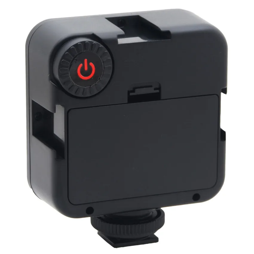 Мини-камера W49 с блокировкой, светодиодная лампа для видеокамеры с регулируемой яркостью, панельная лампа с башмаком и адаптером для Canon, Nikon, Sony, Pentax, DSLR