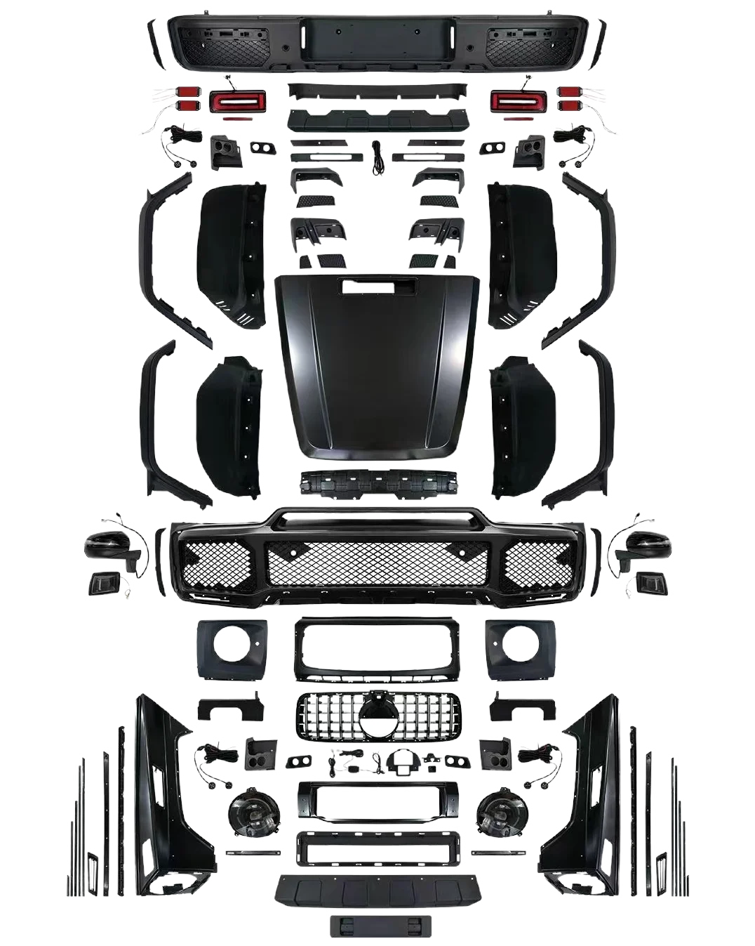 

Factory Hot Selling High Quality Bodykit for G Wagon W463 2002-2018 G500 G550 to W464 B Style Full Set Bumpers Headlight