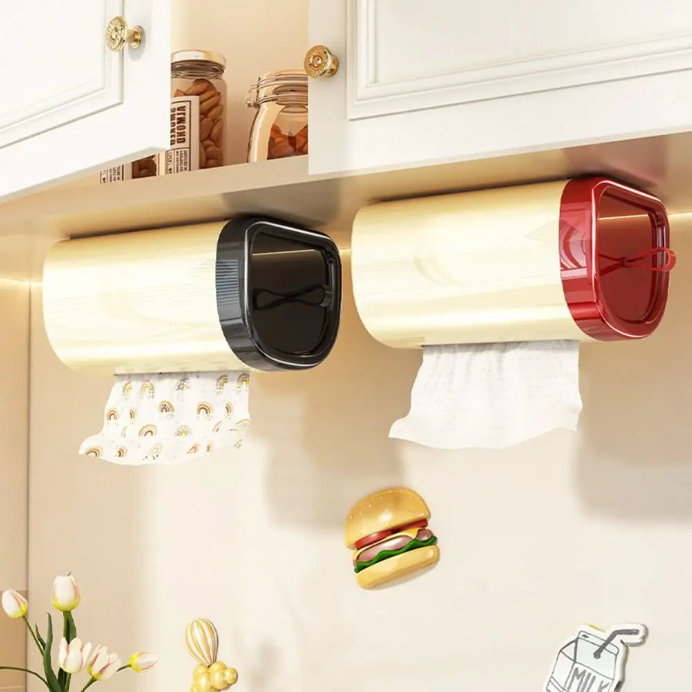 

Removable Magnetic Tissue Box Space-Saving Widen Paper Outlet Desktop Tissue Case Multipurpose with Small Handle