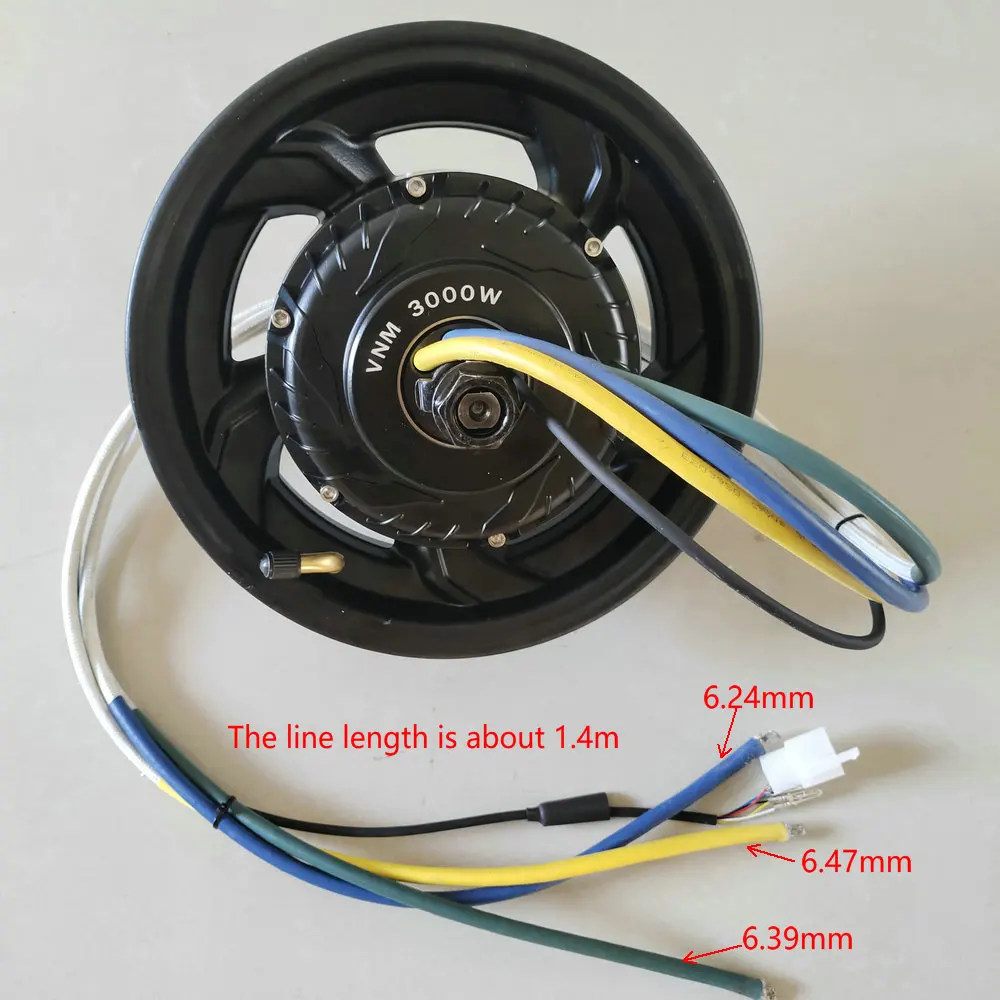 12INCH HIGH POWER BRUSHLESS MOTOR 65MM HIGH MAGNETIC STEEL 60v72v96v120v1500w2000w3000w for Electric Scooter Converseion
