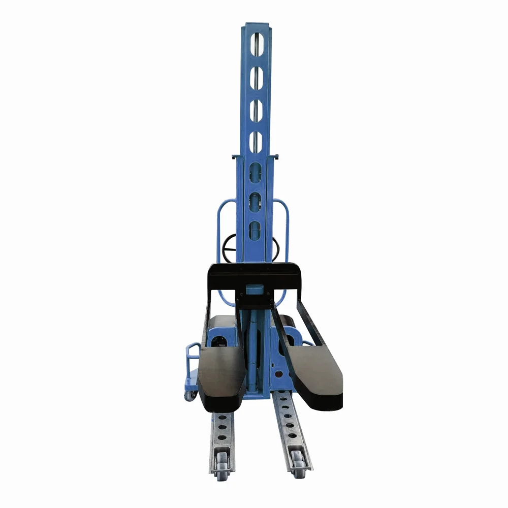 Electric Self Lift Stacker Lifting 500kg Semi Electric Self Loading Portable Forklift