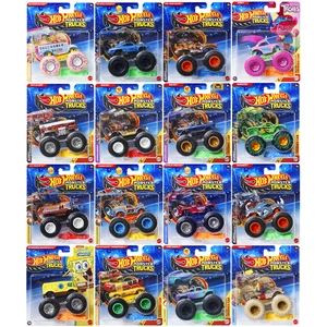 2025 핫 휠 몬스터 트럭 HW Tiger Shark Bigfoot Poppy 1/64 스케일 다이 캐스트 모델 자동차 장난감 소년 선물 Fyj44 10 최고의 판매 핫 바퀴 경찰 - №10