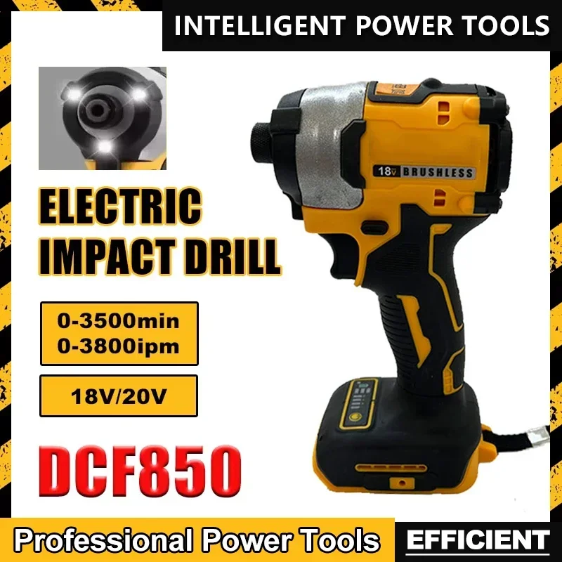 

Fit DEWALT DCD850 Brushless Cordless Electric Drill 20V Rechargeable Impact Screwdriver Multi-Function Hand Tool