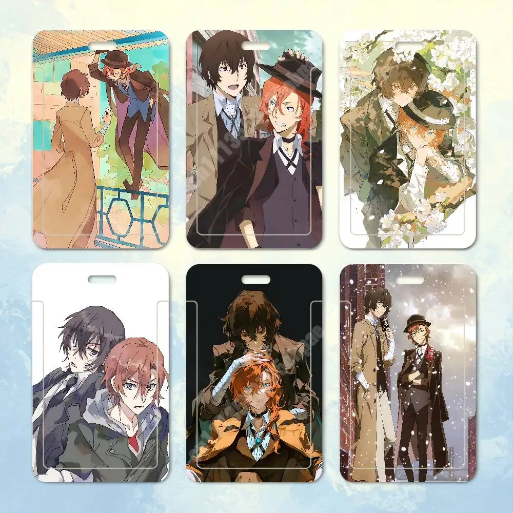 Dazai Osamu B-Bungo S-Stray Dogs Plastic Card Holder Worker ID Card Clear Transparent Employee Visitor Pass
