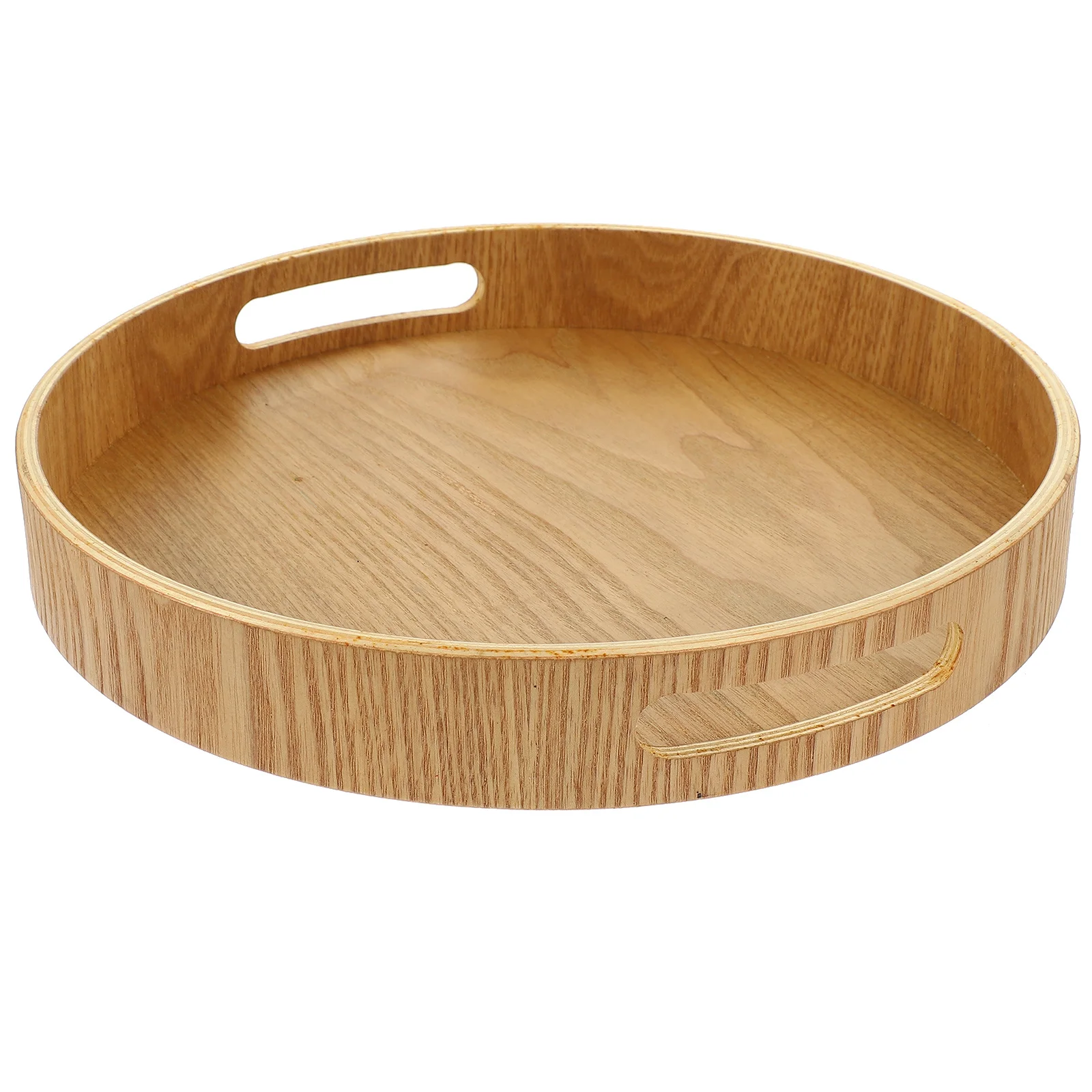 

Wooden Serving Round Wood Tea For Food Snack Fruit Storage Multi-Functional Decorative Platter Household Rustic Style Bread