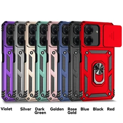 For Redmi 13C Case Cover Xiaomi Redmi 13C Capas New Phone Back Armor Shockproof Slide Camera Lens Ring Holder Fundas Redmi 13C