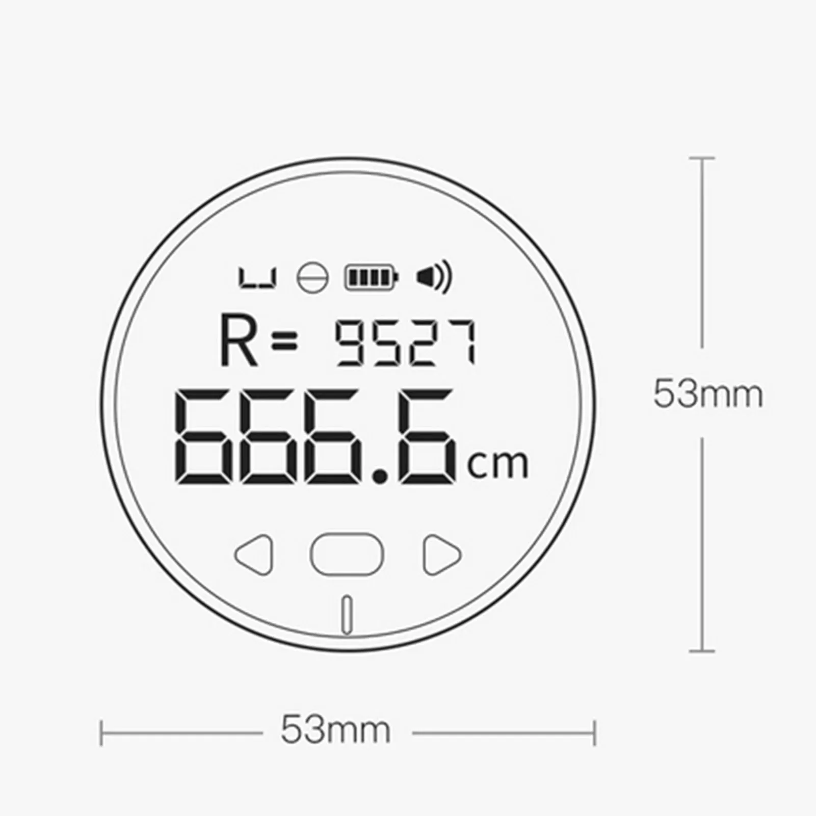 8 In 1 Electronic Tape Measure LCD Display Digital Ruler Type-C Rechargeable Length Measuring Tool For Flat Curved