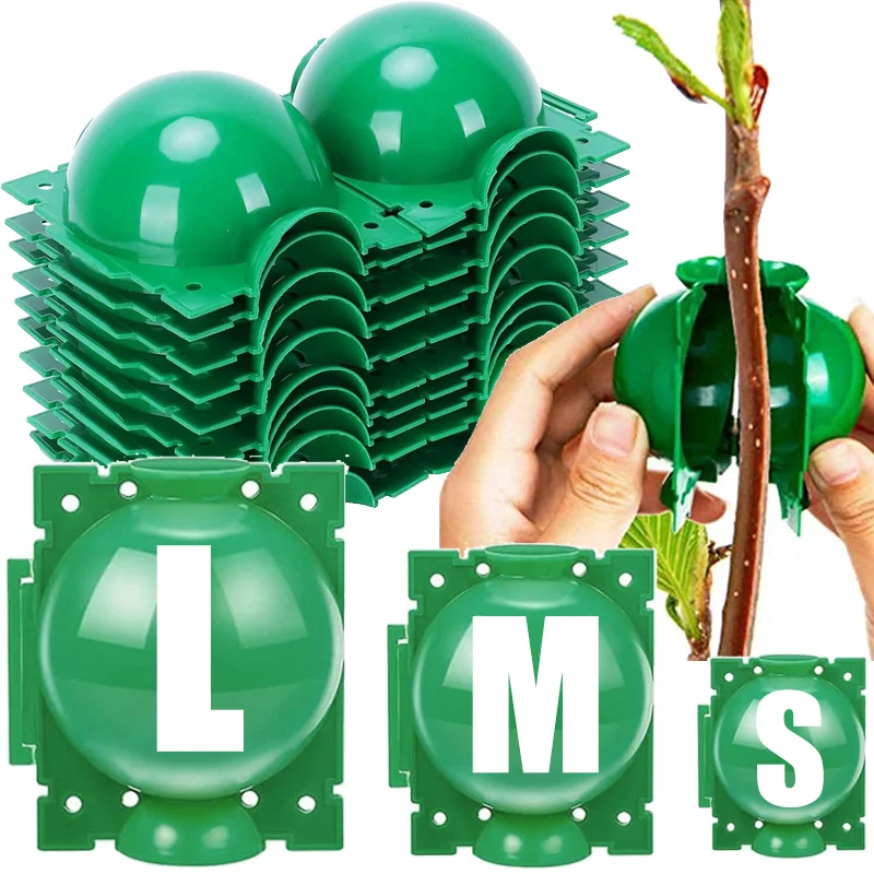 Reusable Plant Rooting Ball Garden Grafting Box Breeding Growing Balls Air Layering High Pressure Propagation Root Controller