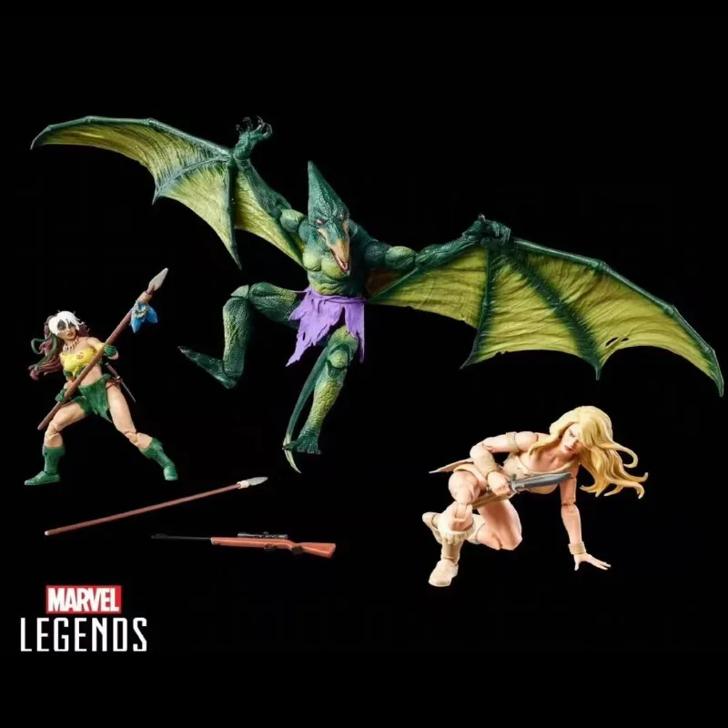 Genuine Hasbro Marvel Legends Gamerverse Savage Land 3-Pack Sauron Rogue Shanna The She-Devil 6 Inch Action Figure in Stock