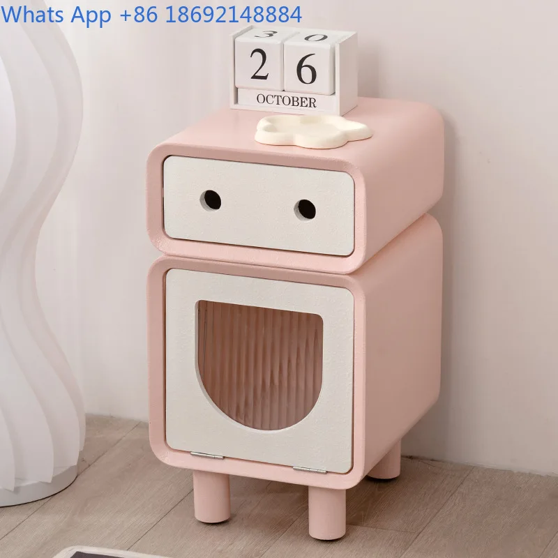 الشمال خمر السرير الجدول غرفة نوم المنزل خزانة صغيرة كريم نمط الإبداعية السرير المنظم