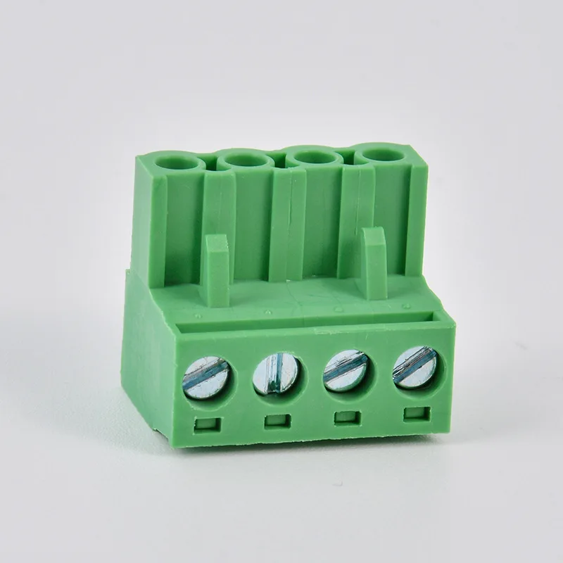 10 set ht5.08 4pin terminale ad angolo retto tipo spina 300V 10A connettore passo 5,08mm morsettiera a vite pcb