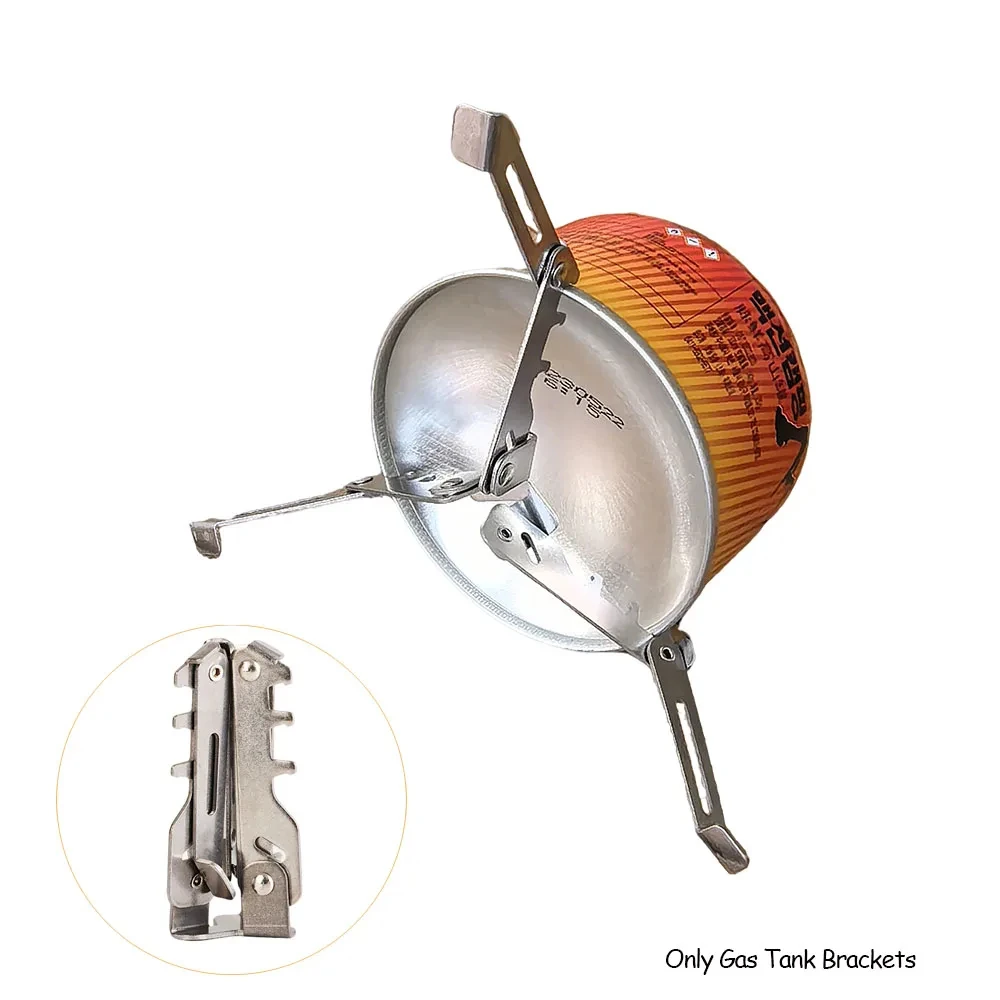 Portable Foldable Gas Cylinder Holder Tripod Camping Stove Stand for Outdoor Cooking Picnic Hiking - Durable Aluminum Alloy