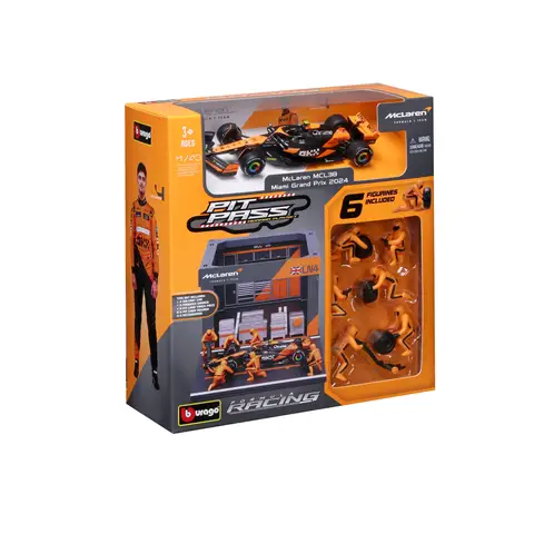 Bburago 1:43 McLaren MCL38 Miami Grand Prix 2024 F1 4# Lando Norris 81# Oscar Piastri Gjuten Modellbil Modellsamling 10 best sales F1 McLaren - №7