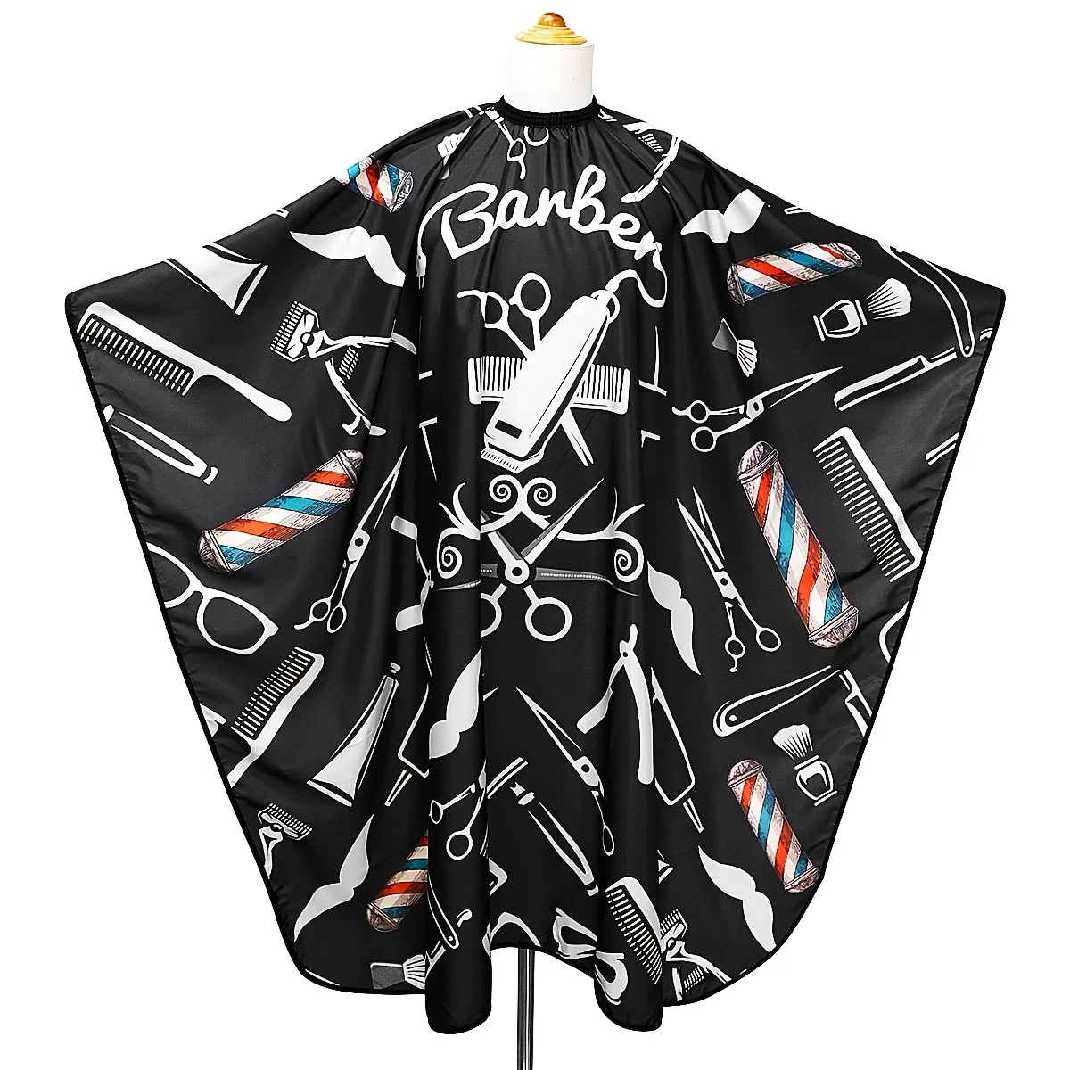 

Фартук для парикмахерской с принтом, водонепроницаемый, для стрижки волос, накидка для стилиста