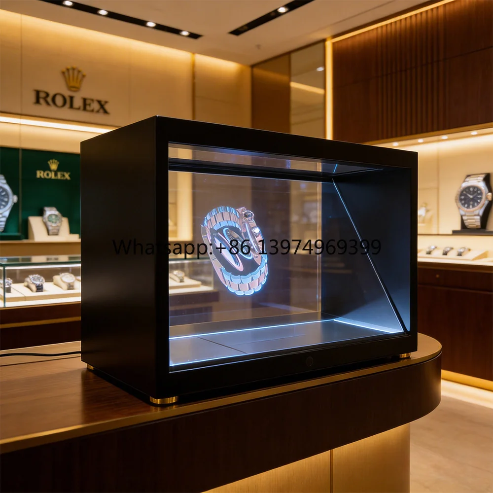SMX Multimedia Glass Beaded Holographic Projection Display Glasses-Free 3D Stereoscopic 360 Interactive Floating