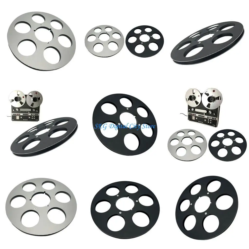 

U75B Tape Reel Nab Hub Metal 10.5 inch Disc with 6 Holes for Immersive Home Cinema