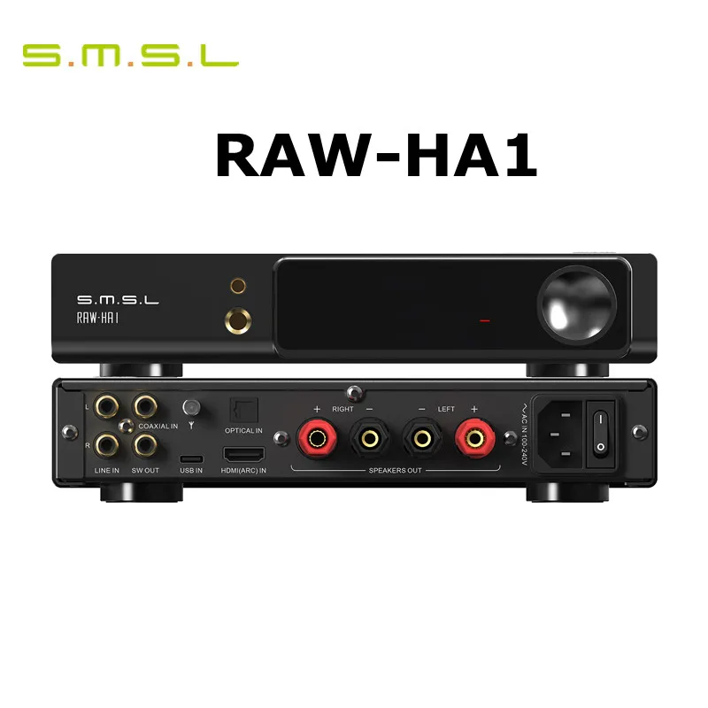 SMSL HA1 Power Amplifier MQA MQA-CD XU316 32Bit/768kHz DSD256 BT5.1 Support LDAC APTX/HD SBC AAC