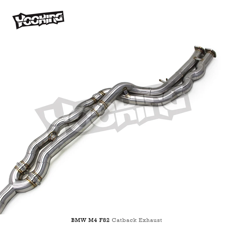Custom Equal Length Mid Pipe Exhaust System For BMW M3/M4 F80/F82 3.0T 2014-2019 Valvetronic SUS304 Pipe Muffler Catback Exhaust