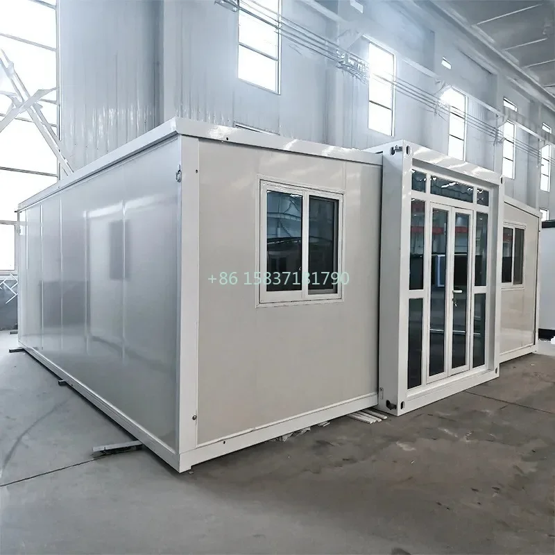 Expandable Container House 20ft 40ft Prefab Folding House Tiny Homes With 3 Bedroom Granny Flat Expandable Office Work Room