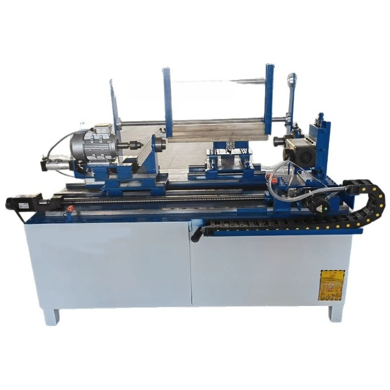 Automatic round bar punching machine Electric numerical control wooden bar punching machine