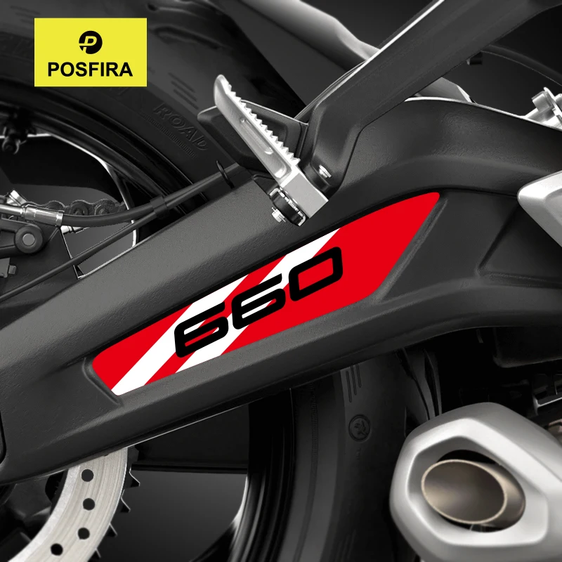POSFIRA Motorcycle Swingarm Sticker Vinyl Swing Arm Decals for Triumph Trident 660 Trident660 2021-2025 2024 2023 Accessories
