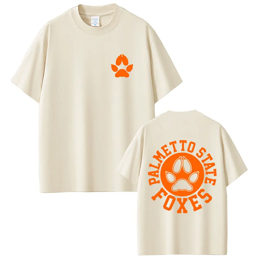 

All for The Game The Foxhole Court Palmetto State Foxes Logo Graphic T-shirts Josten Print T Shirts Men Fashion Vintage T-shirt