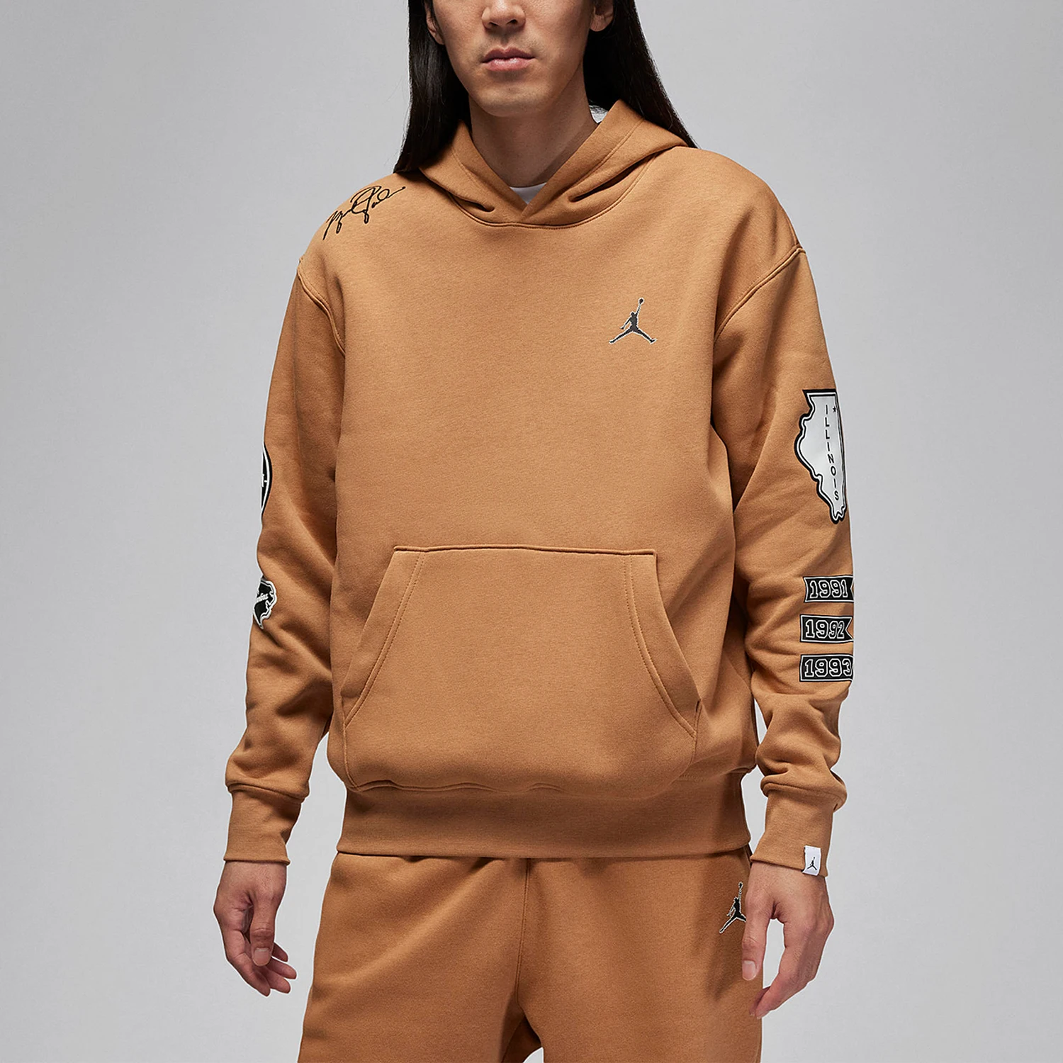 

Nike genuine JORDAN Year of the Dragon men's sports fleece hoodie FN4617-231