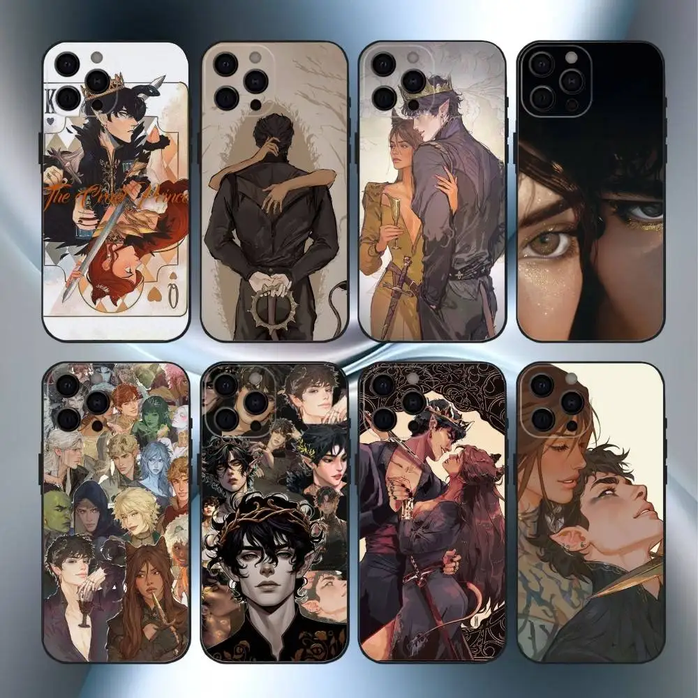 

The Cruel Prince Jude And Cardan Phone Case For iPhone17,16,15,14,13,12,11 Plus,Pro Max Soft Black Cover