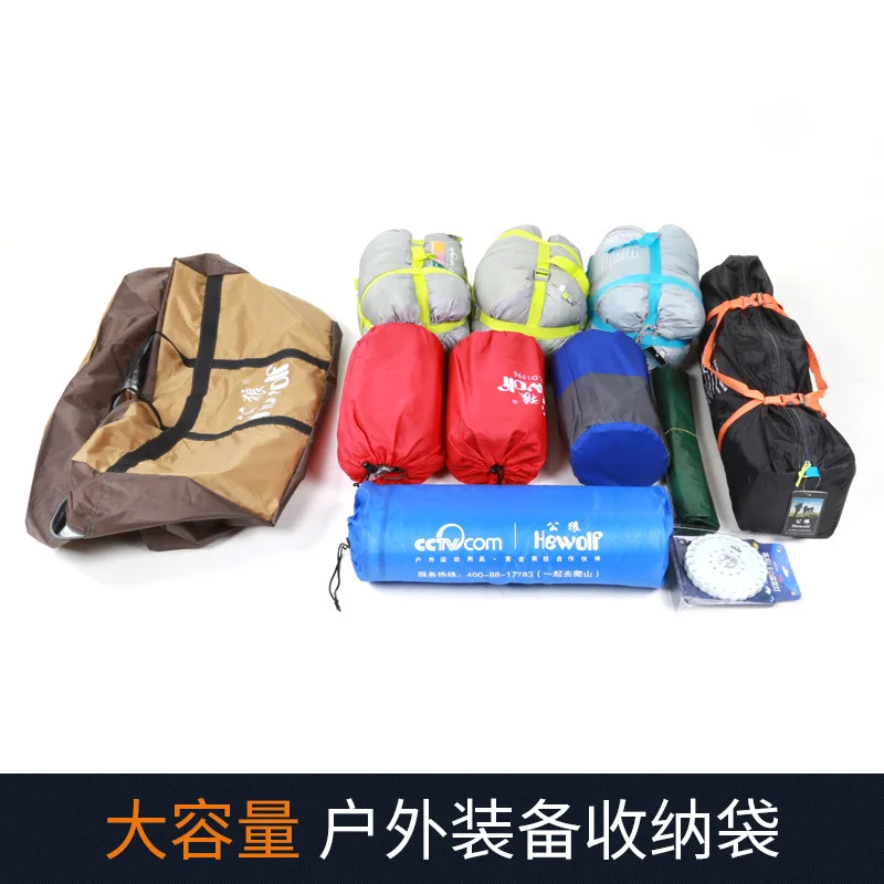 Outdoor Extra Large Capacity Luggage Carrying Case Camping Equipment Oxford Hand Cloth Suitcase