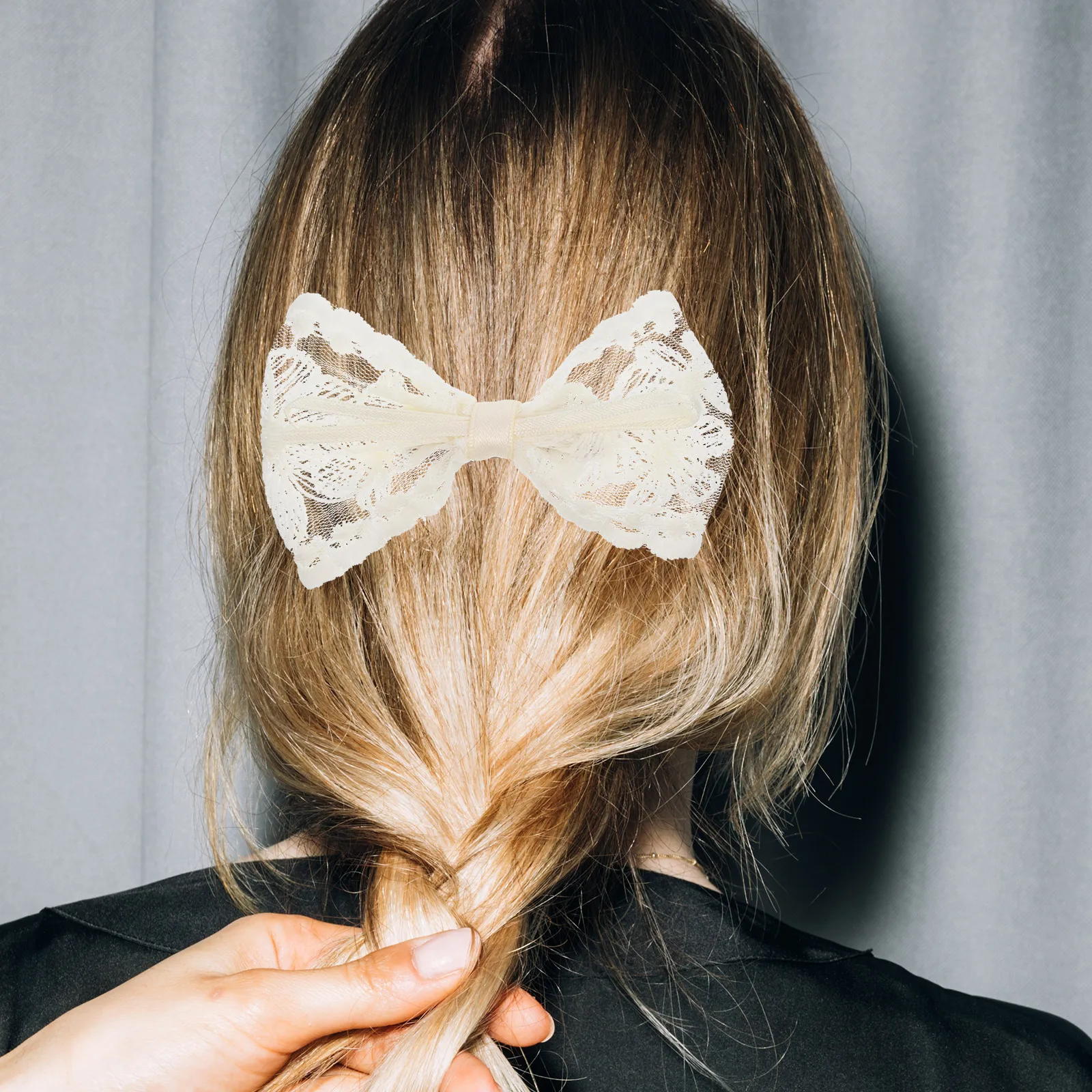 

Girls Hairpin Bowknot Hair Clip Lightweight Cloth Resin Barrette Daily Wearing Party Hair Accessories Women Girls