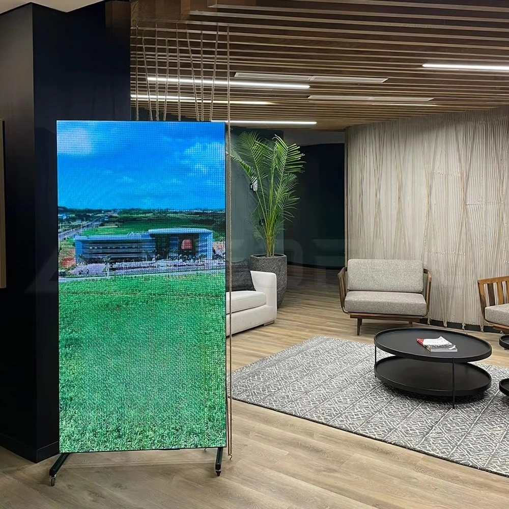 P2.5 Digital Advertising Board Wifi Control Free Stand Double Sided P2.5 Modules Pantalla Foldable Wall Mouted Smart LED Poster view 6